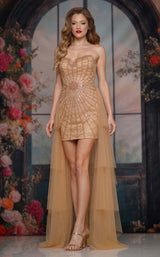 2 of 4 Colors Dress 3746 Gold