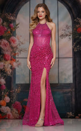 2 of 4 Colors Dress 3773 Magenta