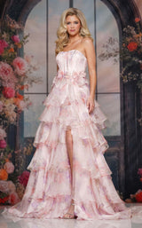 3 of 4 Colors Dress 3809 Blush Multi
