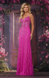 1 of 5 Colors Dress 3825 Magenta
