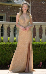 1 of 4 Colors Dress 3863 Gold