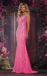 1 of 4 Colors Dress 3894 Hot Pink