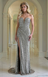 1 of 3 Colors Dress 3938 Platinum