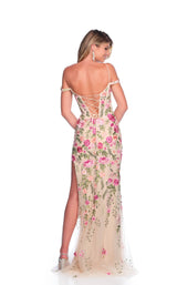 2 of 2 Dave and Johnny 12097 Fuchsia/Nude