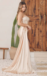 5 of 7 Nox Anabel E1239 Dress Champagne