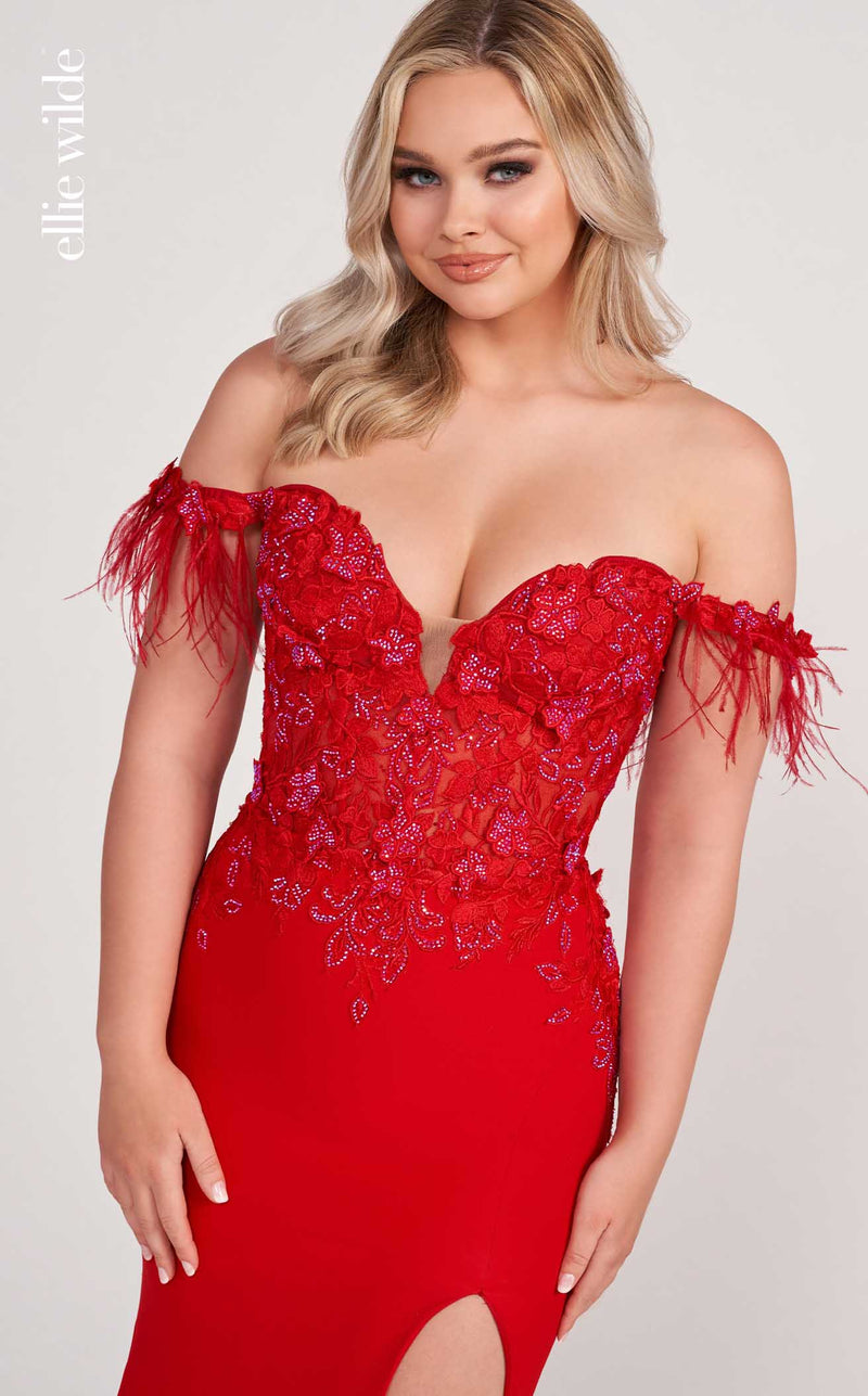 Ellie Wilde EW34028 Red