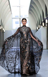 1 of 2 Edward Arsouni Couture 1003 Black