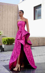 1 of 2 Edward Arsouni Couture 974 Magenta
