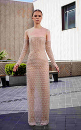 1 of 5 Edward Arsouni Couture 978 Nude