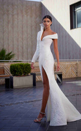2 of 3 Edward Arsouni Couture 987 Ivory