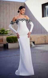 1 of 2 Edward Arsouni Couture 989 Ivory
