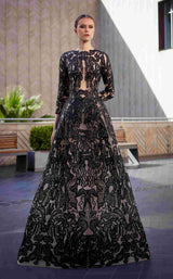 1 of 2 Edward Arsouni Couture 992 Black