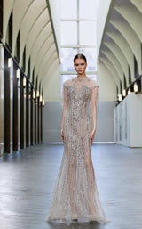 1 of 2 Edward Arsouni Couture 998 Nude