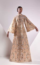 2 of 3 Edward Arsouni Couture FW24913 Nude/Silver