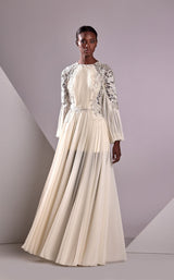 1 of 3 Edward Arsouni Couture FW24915 Ivory/Silver