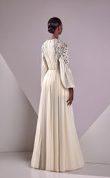 3 of 3 Edward Arsouni Couture FW24915 Ivory/Silver