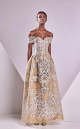 1 of 2 Edward Arsouni Couture FW24918 Ivory/Nude