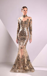 1 of 2 Edward Arsouni Couture FW24920 Black-Nude