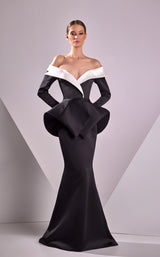 1 of 2 Edward Arsouni Couture FW24922 Ivory/Black