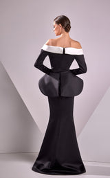 2 of 2 Edward Arsouni Couture FW24922 Ivory/Black
