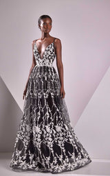 1 of 2 Edward Arsouni Couture FW24923 Ivory/Black