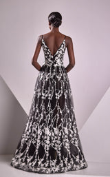 2 of 2 Edward Arsouni Couture FW24923 Ivory/Black