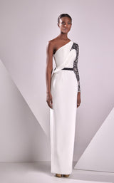 1 of 2 Edward Arsouni Couture FW24924 Ivory/Black