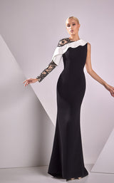 1 of 2 Edward Arsouni Couture FW24925 Ivory/Black