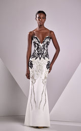 1 of 2 Edward Arsouni Couture FW24926 Ivory/Black