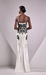 2 of 2 Edward Arsouni Couture FW24926 Ivory/Black