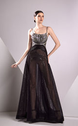 1 of 2 Edward Arsouni Couture FW24928 Black/Silver