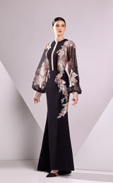 1 of 2 Edward Arsouni Couture FW24930 Black-Pink