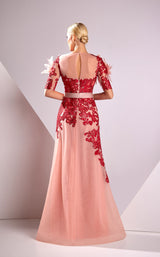 2 of 2 Edward Arsouni Couture FW24933 Red-Pink