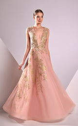 1 of 2 Edward Arsouni Couture FW24934 Pink/Gold