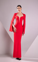 1 of 2 Edward Arsouni Couture FW24937 Red