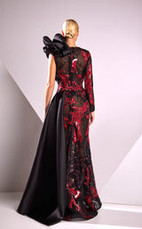 2 of 2 Edward Arsouni Couture FW24939 Red/Black