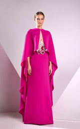 1 of 2 Edward Arsouni Couture FW24942 Fuchsia