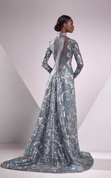 2 of 2 Edward Arsouni Couture FW24951 Dark-Periwinkle