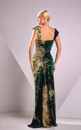 2 of 2 Edward Arsouni Couture FW24955 Emerald-Gold