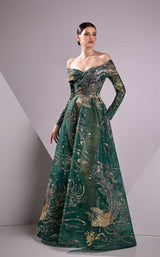 1 of 2 Edward Arsouni Couture FW24957 Hunter-Gold