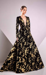 1 of 2 Edward Arsouni Couture FW24962 Black/Gold