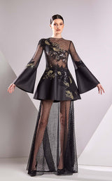 1 of 4 Edward Arsouni Couture FW24964 Black/Gold