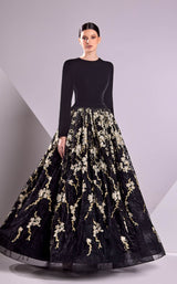 1 of 2 Edward Arsouni Couture FW24965 Black/Gold