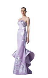 1 of 2 Edward Arsouni Couture 0256 Mauve