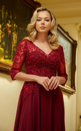4 of 12 Elizabeth K GL3573 Burgundy