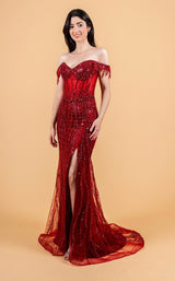 22 of 28 Elizabeth K GL3620 Burgundy