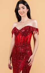 2 of 28 Elizabeth K GL3620 Burgundy