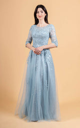 1 of 4 Elizabeth K GL3629 Smoky Blue