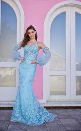 1 of 4 Ellie Wilde EW35107 Light Blue