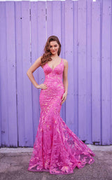 1 of 3 Ellie Wilde EW35109 Hot Pink